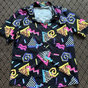 Festive button up T shirt